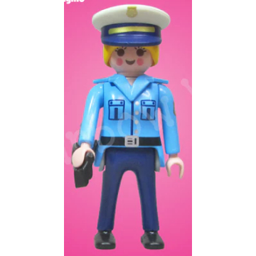 01 警察 女警 Playmobil 70566 摩比 19代 抽抽樂 女孩 人偶包 A10 POLICE OFCER
