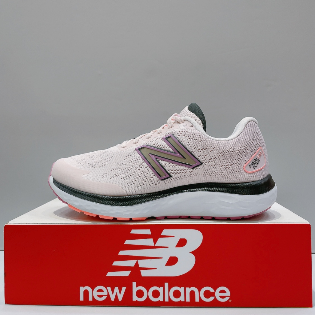 New Balance 680 女生 白粉色 舒適 D楦 透氣 緩震 支撐 運動 慢跑鞋 W680CP7