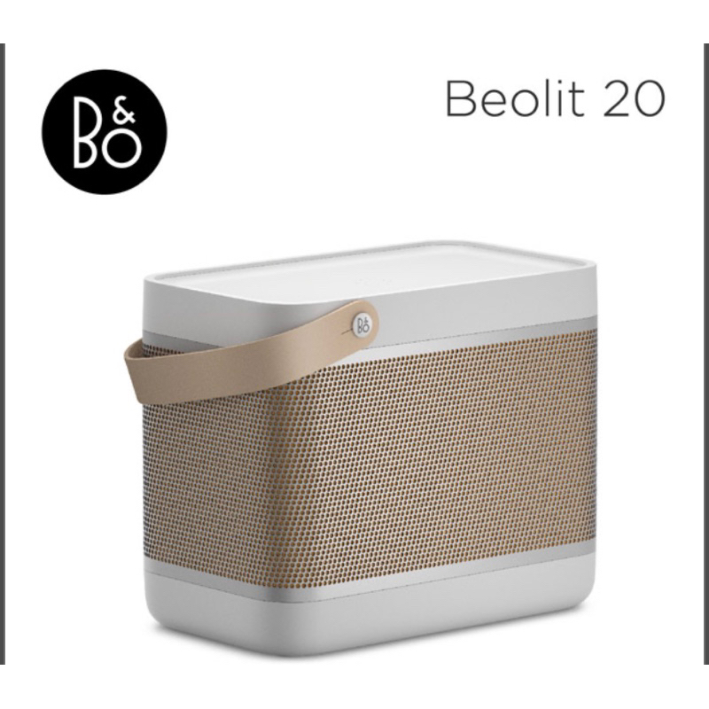 B&amp;O Beolit 20 藍牙喇叭 星光銀贈收納包（9.99成新，貴重物品建議面交，台中彰化地區可配合面交）