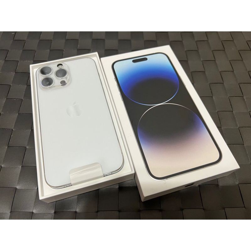 僅檢查功能100% iPhone 14 pro max 256G 銀 白色