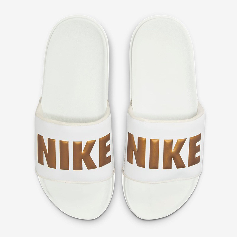 實體店面NIKE OFFCOURT SLIDE 男女拖鞋 白金  BQ4632105