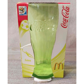 【可口可樂】2010年 麥當勞 可口可樂 世足賽 曲線杯(萊姆黃)