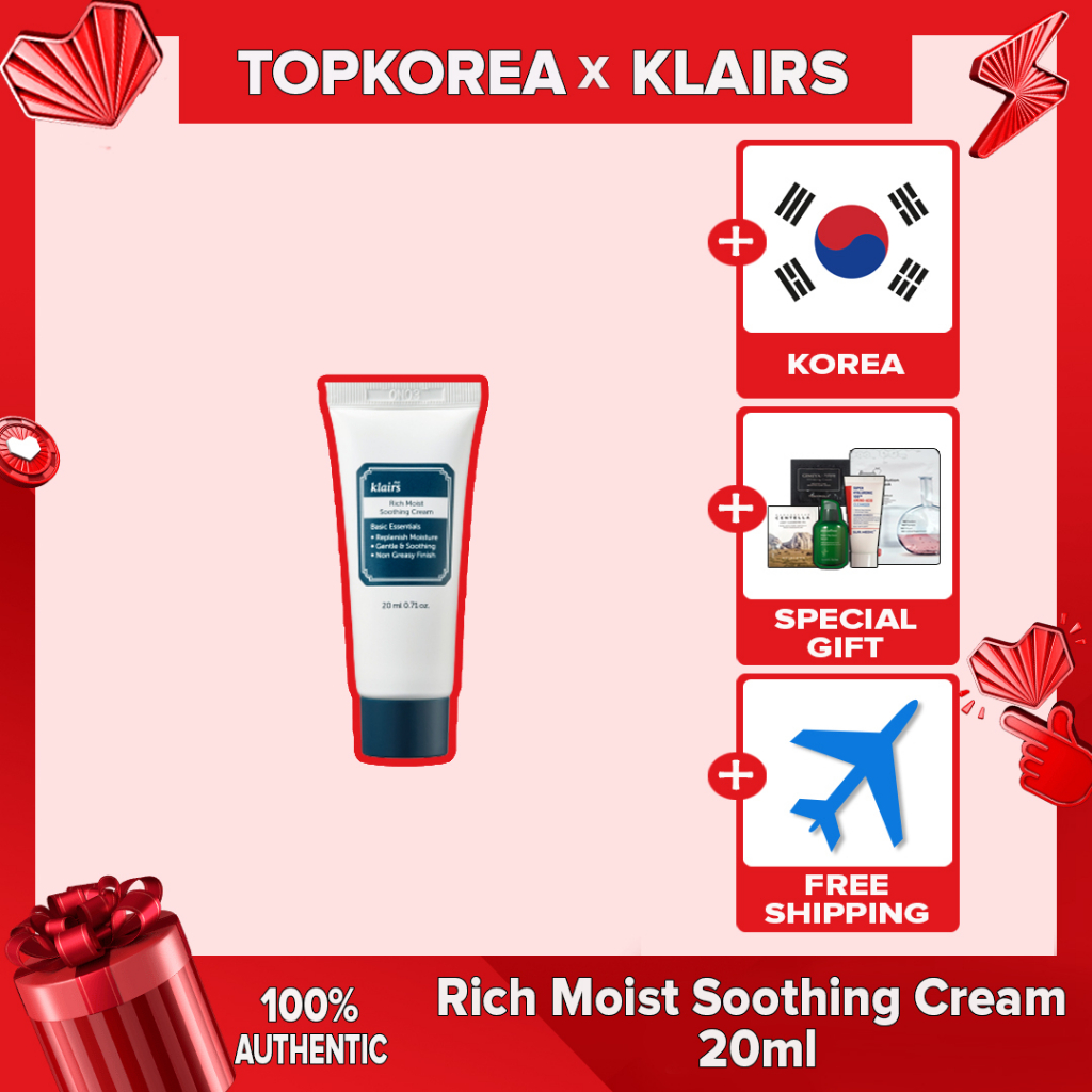★Dear Klairs★Rich Moist Soothing Cream 20ml / TOPKOREA /