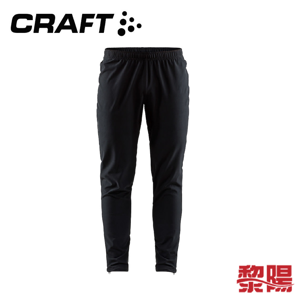 CRAFT瑞典 EAZE TRACK M 超彈性跑步休閒長褲 男款 (黑) 透氣/登山 21R06001