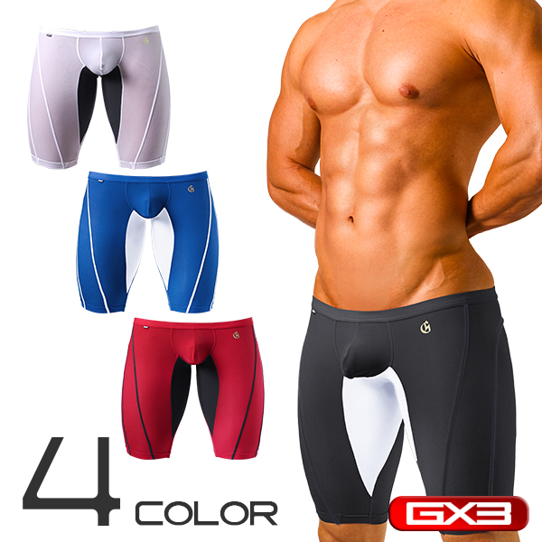 日本 GX3 頂級觸感 微透膚質地 四色雙色可選 運動貼身短褲 運動短褲 k1547