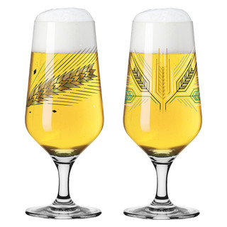 【德國 RITZENHOFF】傳承時光系列-黃金麥穗皮爾森啤酒對杯 / 374 ml