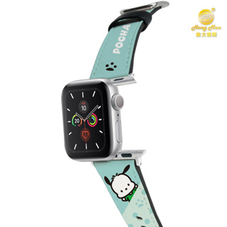 【Hong Man】三麗鷗 Apple Watch 皮革錶帶 點點帕恰狗