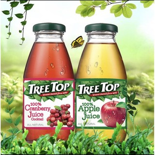 TREE TPO 樹頂100%蘋果汁 蔓越莓綜合果汁300ml/瓶(玻璃瓶) *12瓶/組【2種口味任選】玻璃瓶裝