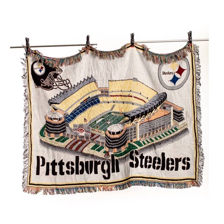 NFL Pittsburgh Steelers Rug  美式足球球隊球場針織毯 二手 古著 Vintage 地毯 掛毯
