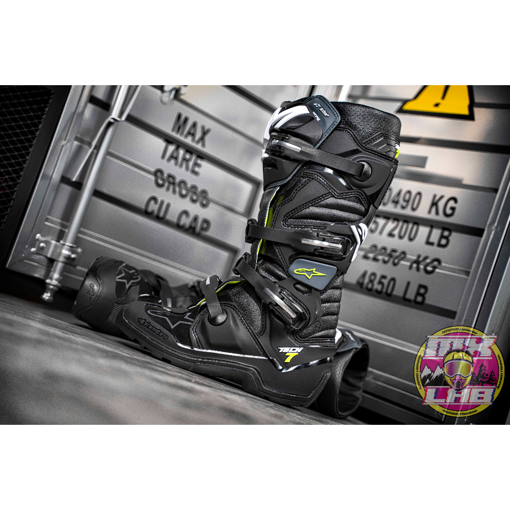 𝕸滑胎實驗室𝖃 Alpinestars® Tech 7 Enduro Drystar 黑/灰 車靴 越野靴 防摔 林道