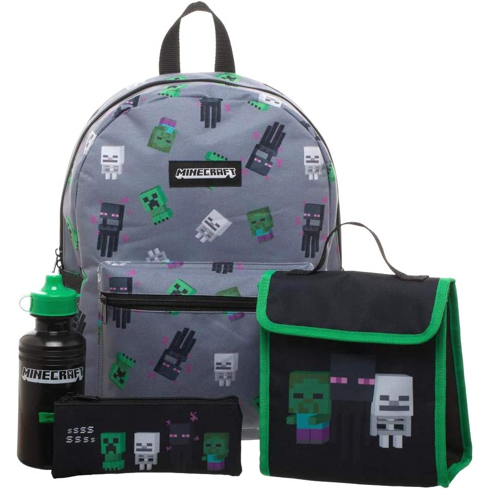 預購🚀美國正貨🚀美國專櫃 Minecraft 麥塊 兒童書包 餐袋 筆袋  便當袋 後背包 書包 兒童 小學 水壺