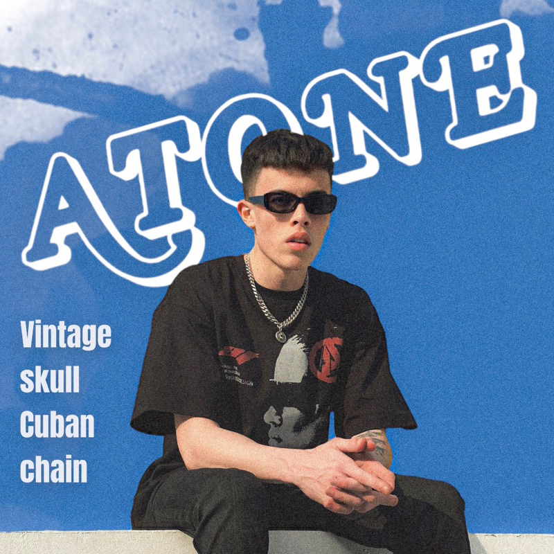 Atone Studio Vintage Skull Cuban Chain