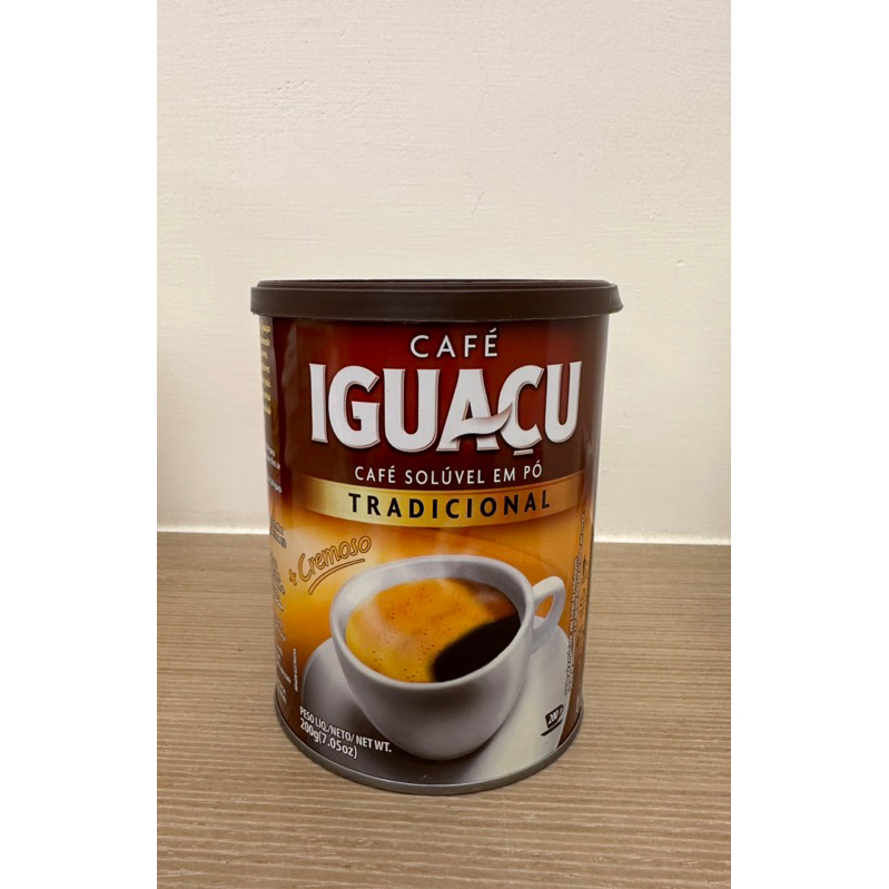巴西原產IGUACU純黑咖啡粉 巴西咖啡 伊瓜蘇咖啡 即溶咖啡 200g