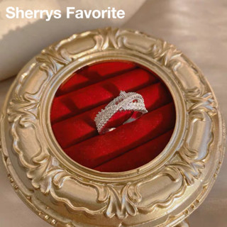 【Sherrys Favorite】臺灣現貨🔥巨美💖輕奢高質感💯氣質優雅高貴迷人😍超閃亮精緻時尚設計三環交叉設計鋯石戒指