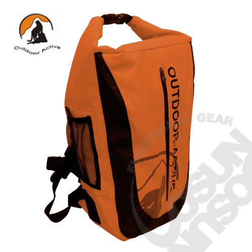【Outdoor Active】暢銷款 專業壓縮防水背包 WaterProof 500D 40L_亮橘_OA-WP01