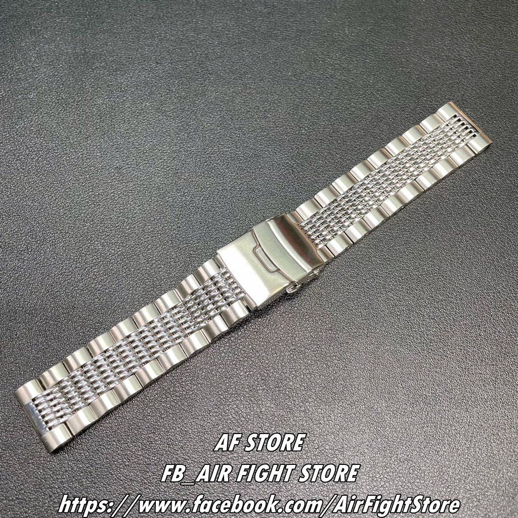 AF Store* 22MM 鯊魚米蘭不鏽鋼錶帶 SEIKO代用 鮪魚罐頭 海龜 skx007 精工5號 大MM
