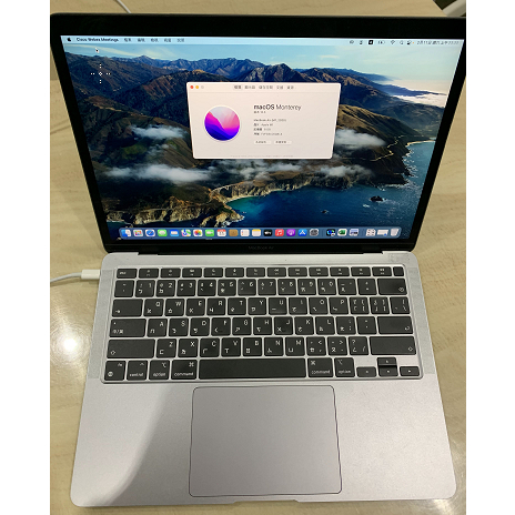 Apple Macbook air 256 8g m1 13吋 太空灰(二手)(8成新)