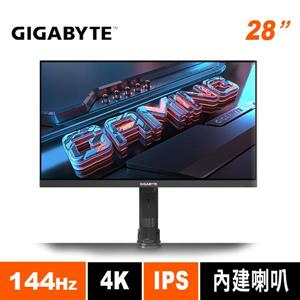 (聊聊享優惠) 技嘉GIGABYTE M28U 28型 144Hz IPS HBR3 真4K電競螢幕(台灣本島免運費)