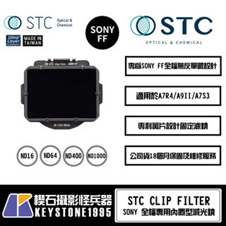 【楔石攝影怪兵器】STC SONY FF 專用 內建型減光鏡 ND16/64/400/1000 全幅無反單眼設計