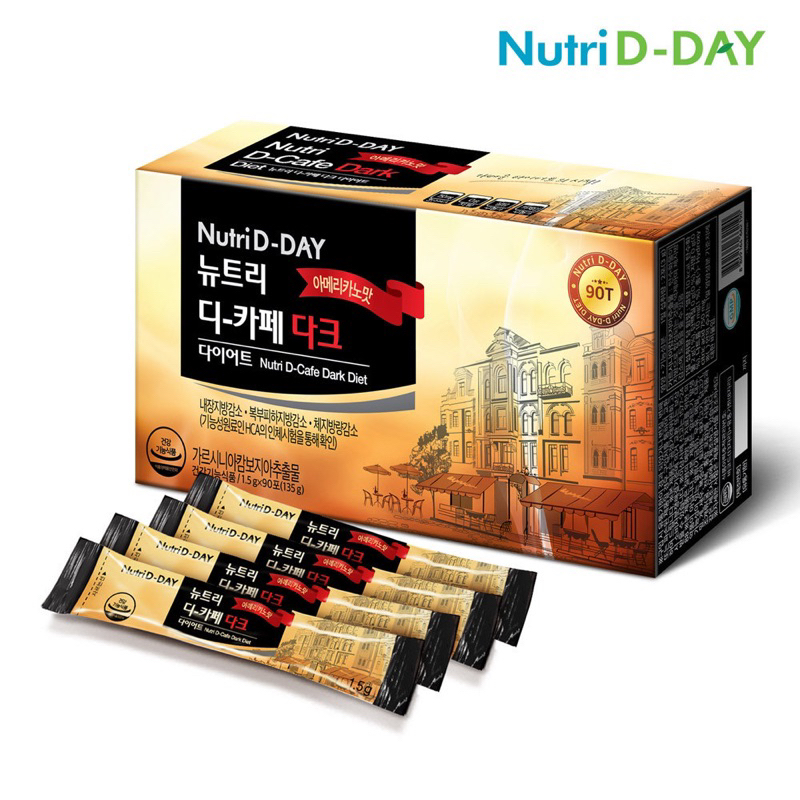現貨‼️韓國 Nutri D-DAY 藤黃果  黑咖啡 濃縮美式黑咖啡 90入
