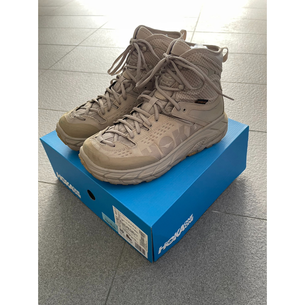 Hoka One One Tor Ultra Hi 2 WP US10 防水 多功能鞋 簡灰褐