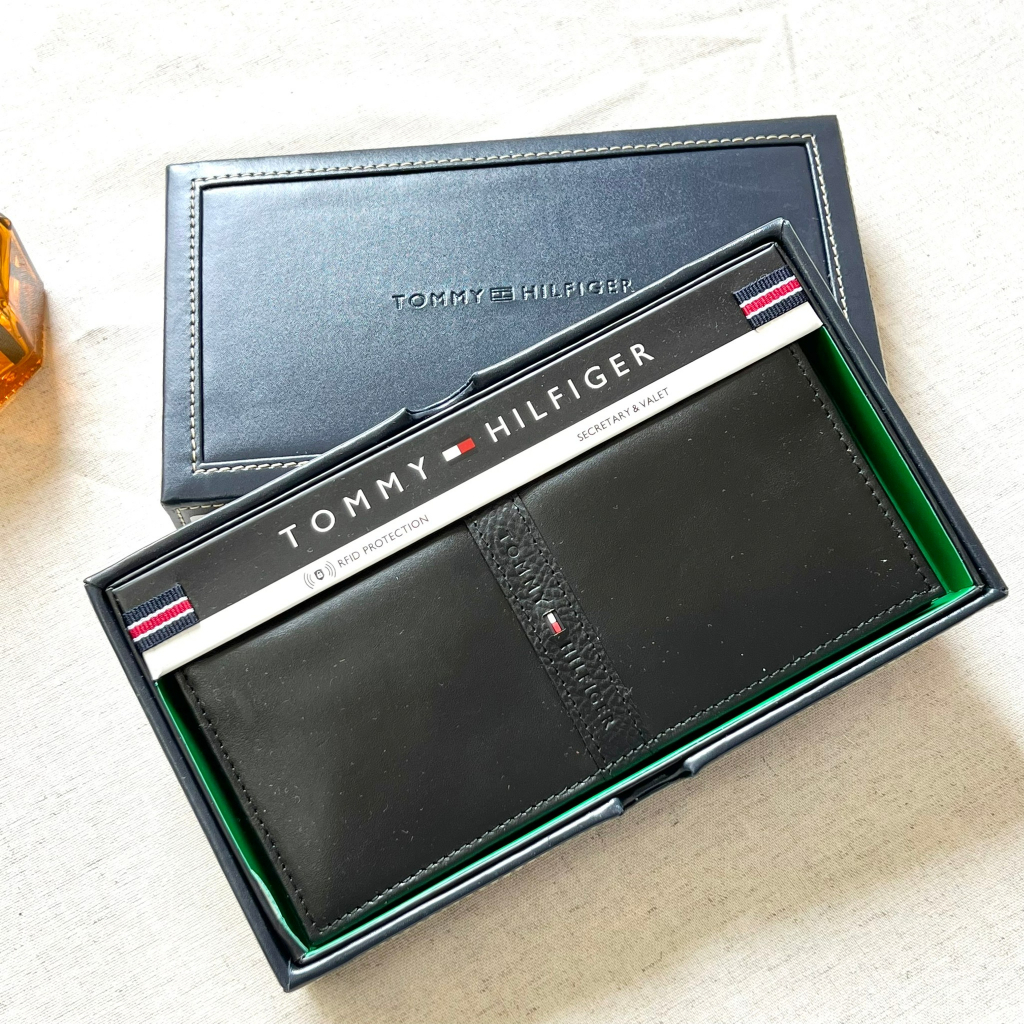 【現貨】Tommy Hilfiger 男用 專櫃 禮盒 皮夾 長夾