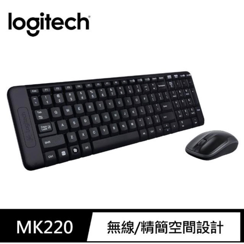 Logitech 羅技 MK220 無線鍵盤滑鼠