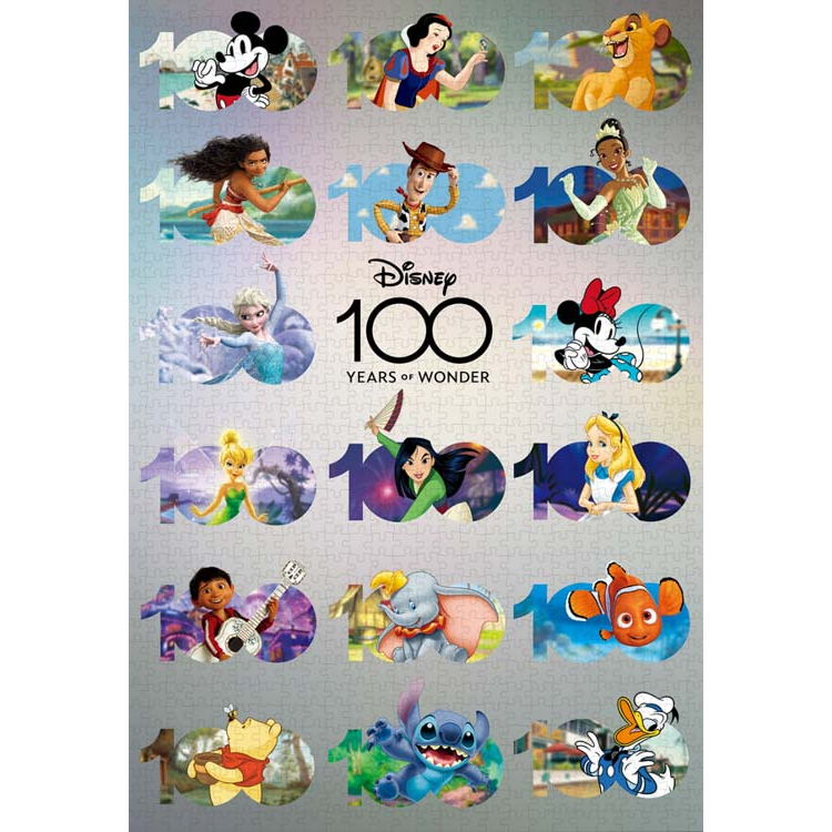 Tenyo  迪士尼100周年 百年視覺圖  1000片  拼圖總動員  迪士尼  日本進口拼圖