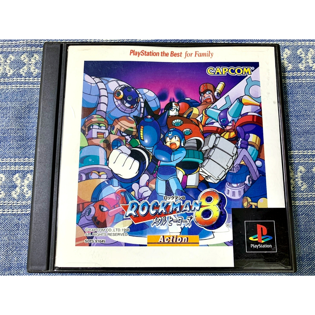 (無刮) PS PS1 洛克人 8 金屬英雄們 Rockman 8 PS3、PS2 主機適用 G7