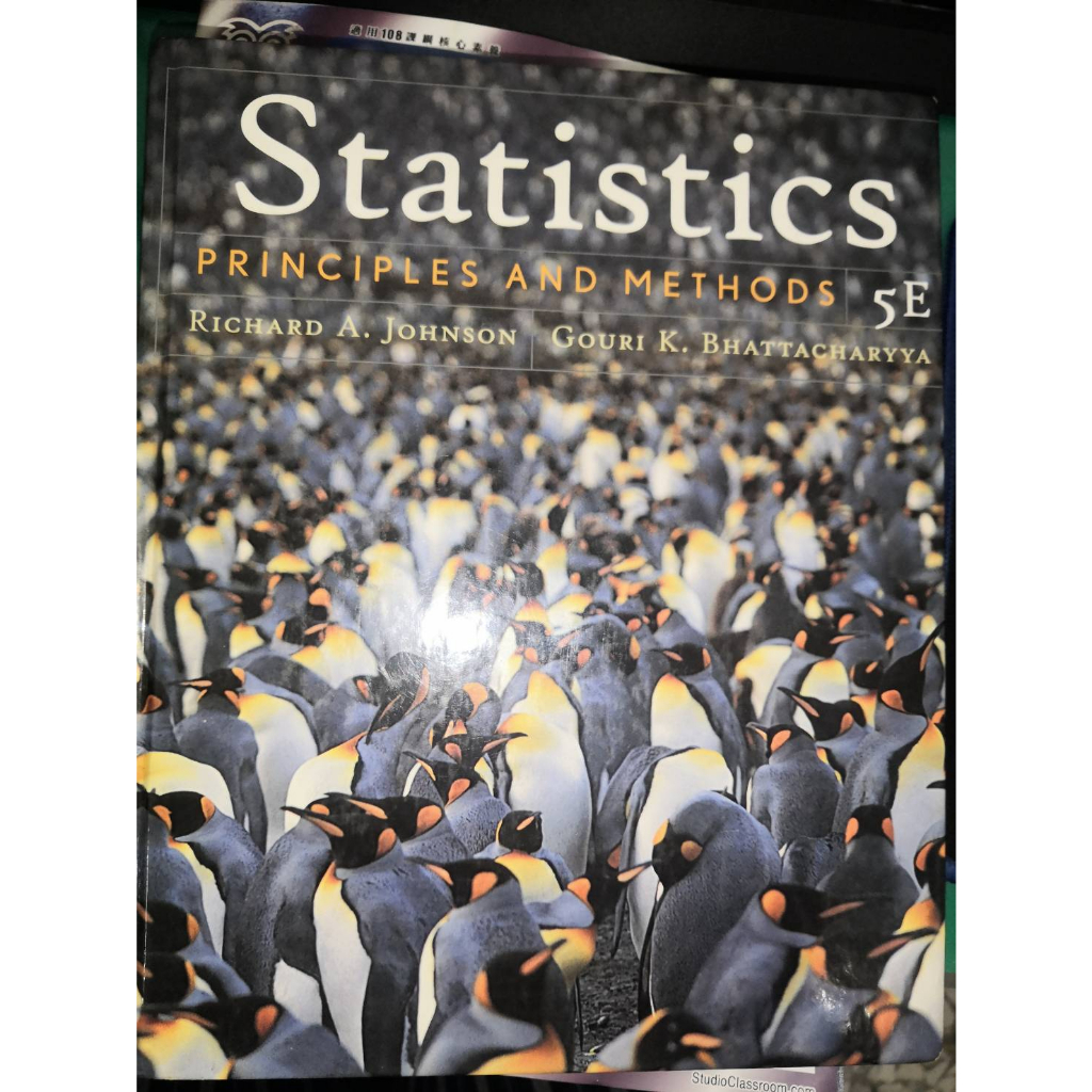 統計學原文書Statistics: Principles and Methods 5th (二手書)