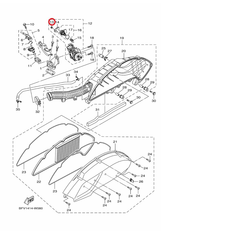 YAMAHA 原廠 FORCE 2.0 新勁戰 六代 BWS 七期 R7 MTN 盤頭螺絲 料號：98502-06012