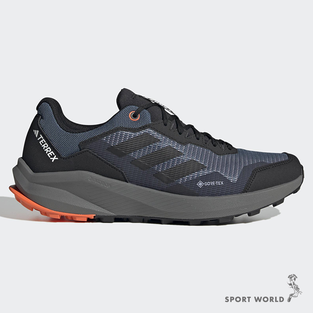 Adidas TERREX TRAIL RIDER GORE-TEX 男鞋 慢跑鞋 越野 登山 防水 黑灰 HQ1234