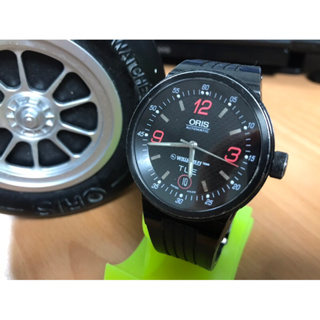 ORIS 豪利時 Williams F1賽車 自動錶 機械錶，PVD黑色，碳纖維錶面，原廠盒裝