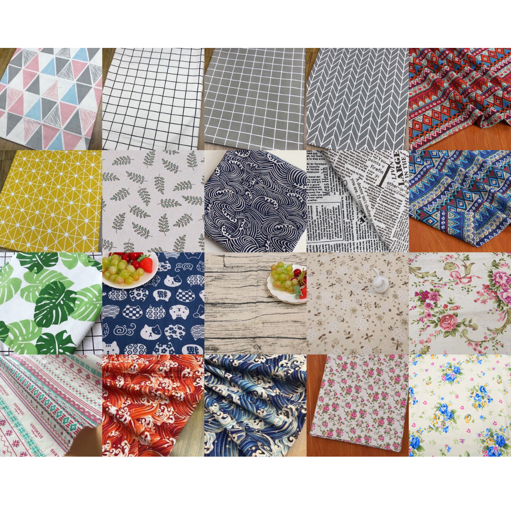 【縫紉王】日系棉麻桌布 (150*92cm ) (沒有收邊) 背景布 桌巾 桌布 花布 棉麻布 攝影布