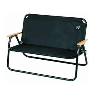 【露營．裝備出租】CAPTAIN STAG 鹿牌 黑鹿 黑色雙人椅 折疊椅 黑騎士
