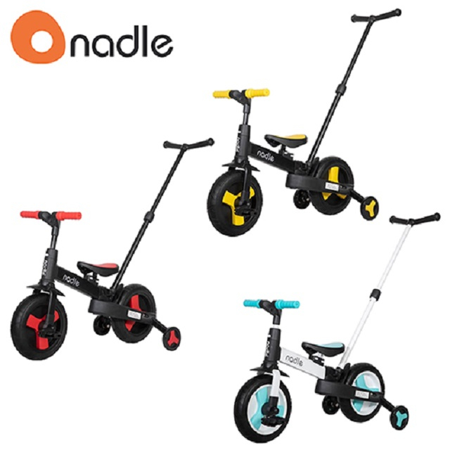 奧地利Nadle SL-A6 摺疊四輪平衡車/滑步車/三輪車-全新 黃色