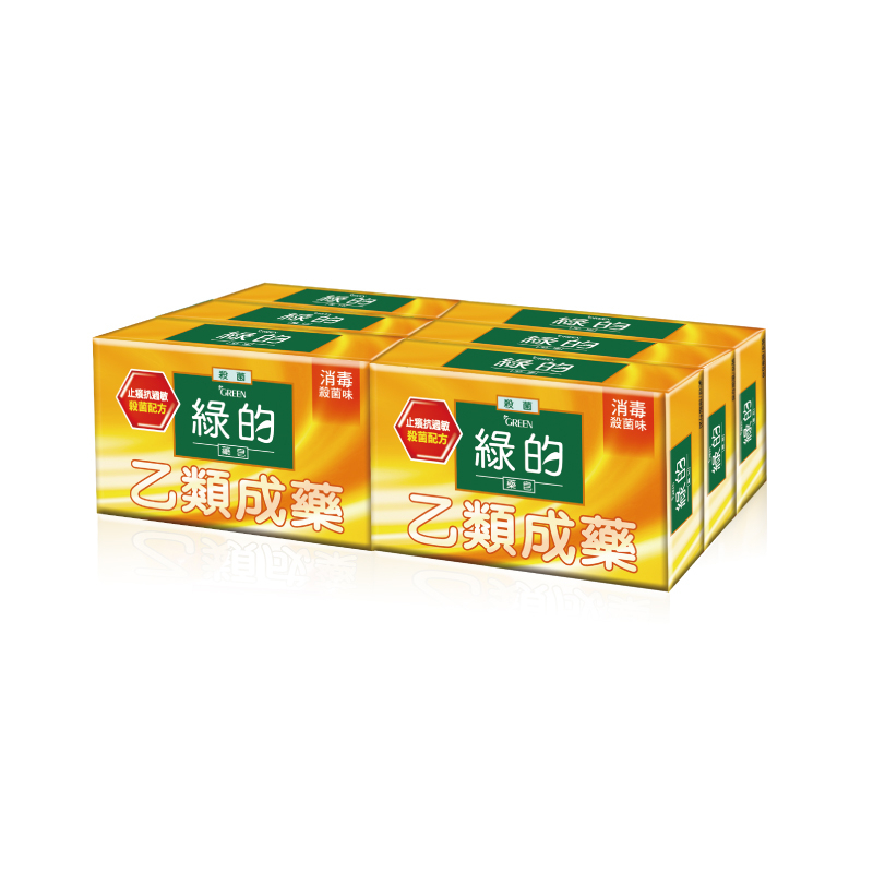 綠的藥皂-消毒殺菌味80g克 x 6【家樂福】