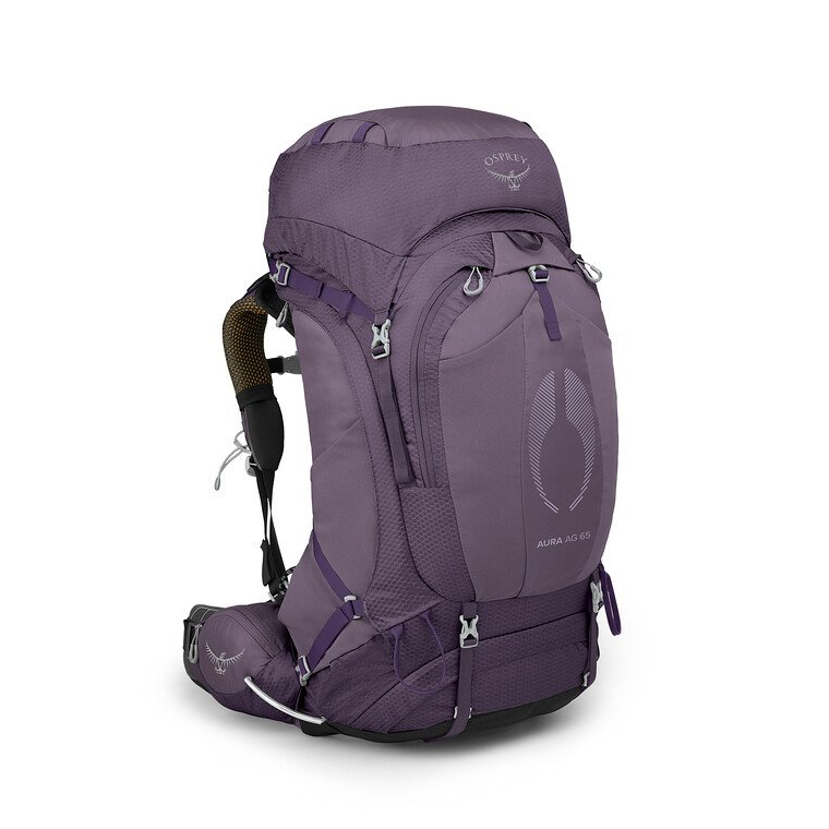 【Osprey】Aura AG 65 女款 網架式登山包 解藥紫