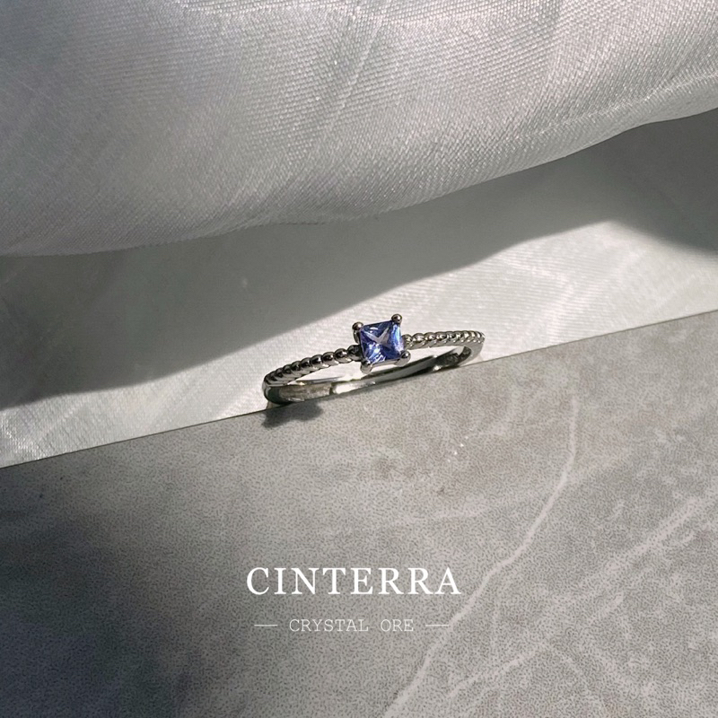 《Cinterra地球緣礦 》丹泉石方鑽輕珠寶戒指/坦桑石/丹泉石/戒指/靈感