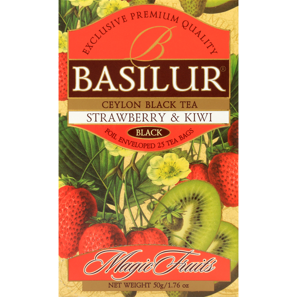 【BASILUR】 70170 錫蘭水果風味茶(草莓&奇異果)_ 2gx25｜品牌旗艦店