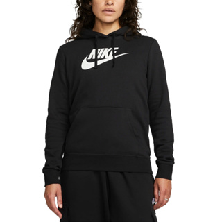 NIKE AS W NSW CLUB FLC GX STD PO HD 長袖上衣 女款 黑 DQ5776010