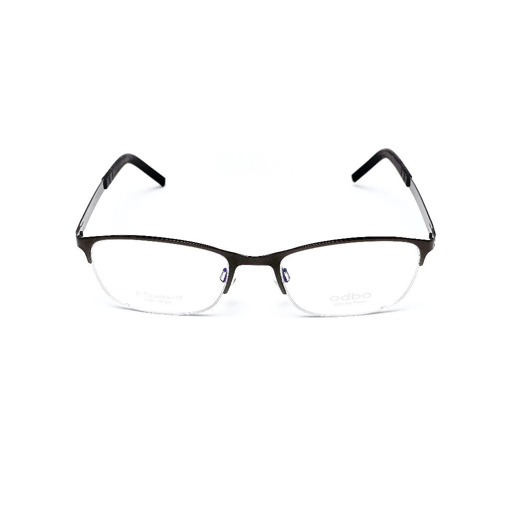 【全新特價】odbo 鈦金屬光學眼鏡鏡框 1731 C2AD 亮槍色 輕量化無螺絲設計