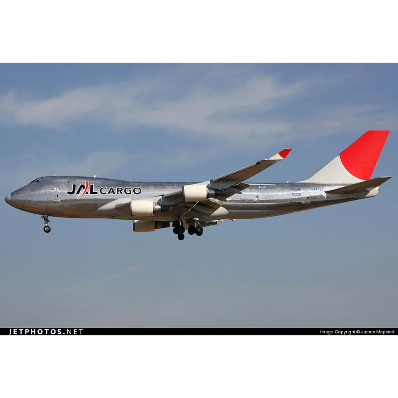 1:400 日本航空 JAL 747-400 F JA401J 貨機拋光彩繪