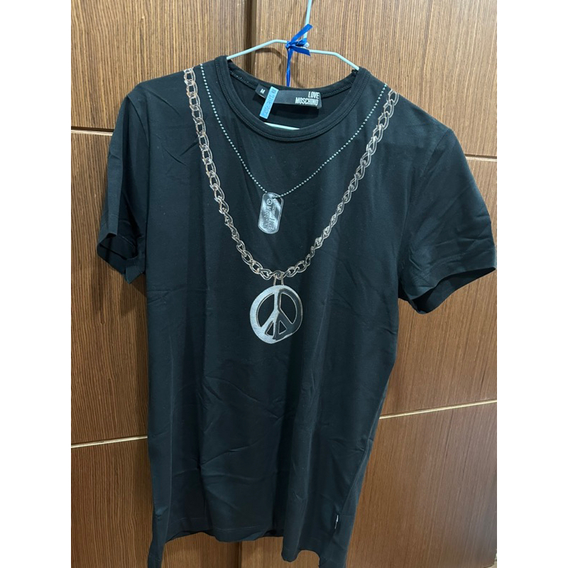 Love Moschino近全新造型項鍊設計t恤短袖上衣