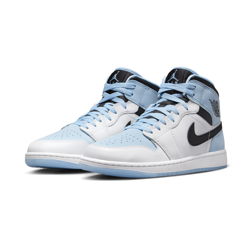 Nike Air Jordan 1 Mid Ice Blue 男鞋 白藍黑色 DV1308104 Sneakers542