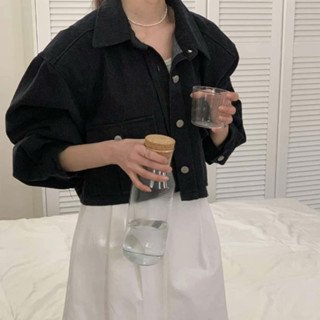 ANGELS TEARS 正韓🇰🇷｜短版泡泡袖牛仔外套｜女裝 女生外套 女牛仔外套 春夏新品 正韓上衣 韓國代購 東大門
