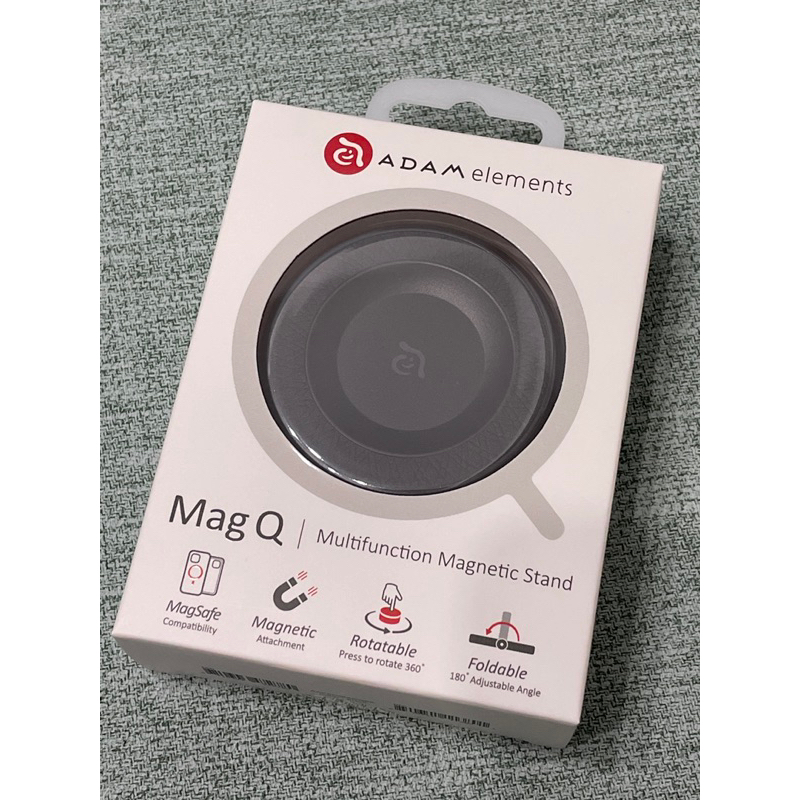 ［現貨］亞果元素 Mag Q 多功能磁吸支架 水平360度全方位無死角 黑 生日禮物 交換禮物 iPhone