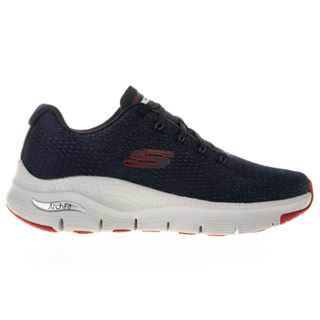 SKECHERS 男 休閒鞋 健走 足弓鞋墊 醫生推薦 輕量避震緩衝ARCH FIT 藍紅 232601NVR 運動達人