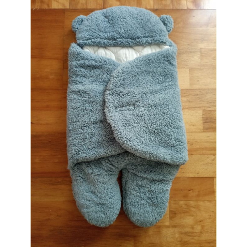嬰兒睡袋包被 加厚羊羔絨 嬰兒睡袋 新生兒抱被  嬰兒包巾 包巾新生兒