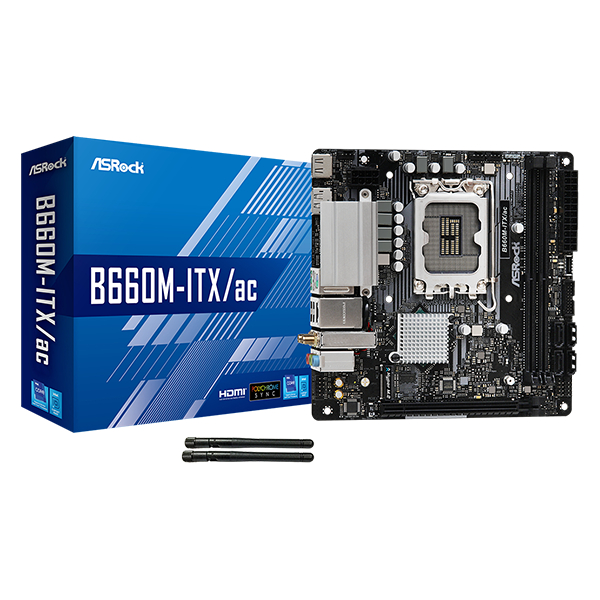 〔騰技〕ASRock華擎 B660M-ITX/ac Mini-ITX/1700腳位/主機板